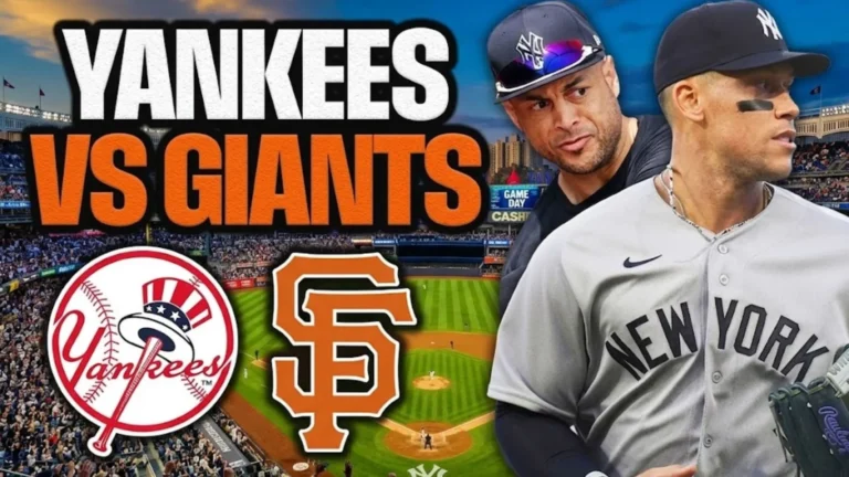 Yankees vs Giants Match Stats