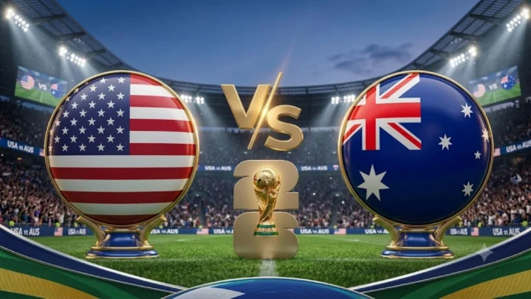USA vs Australia match score