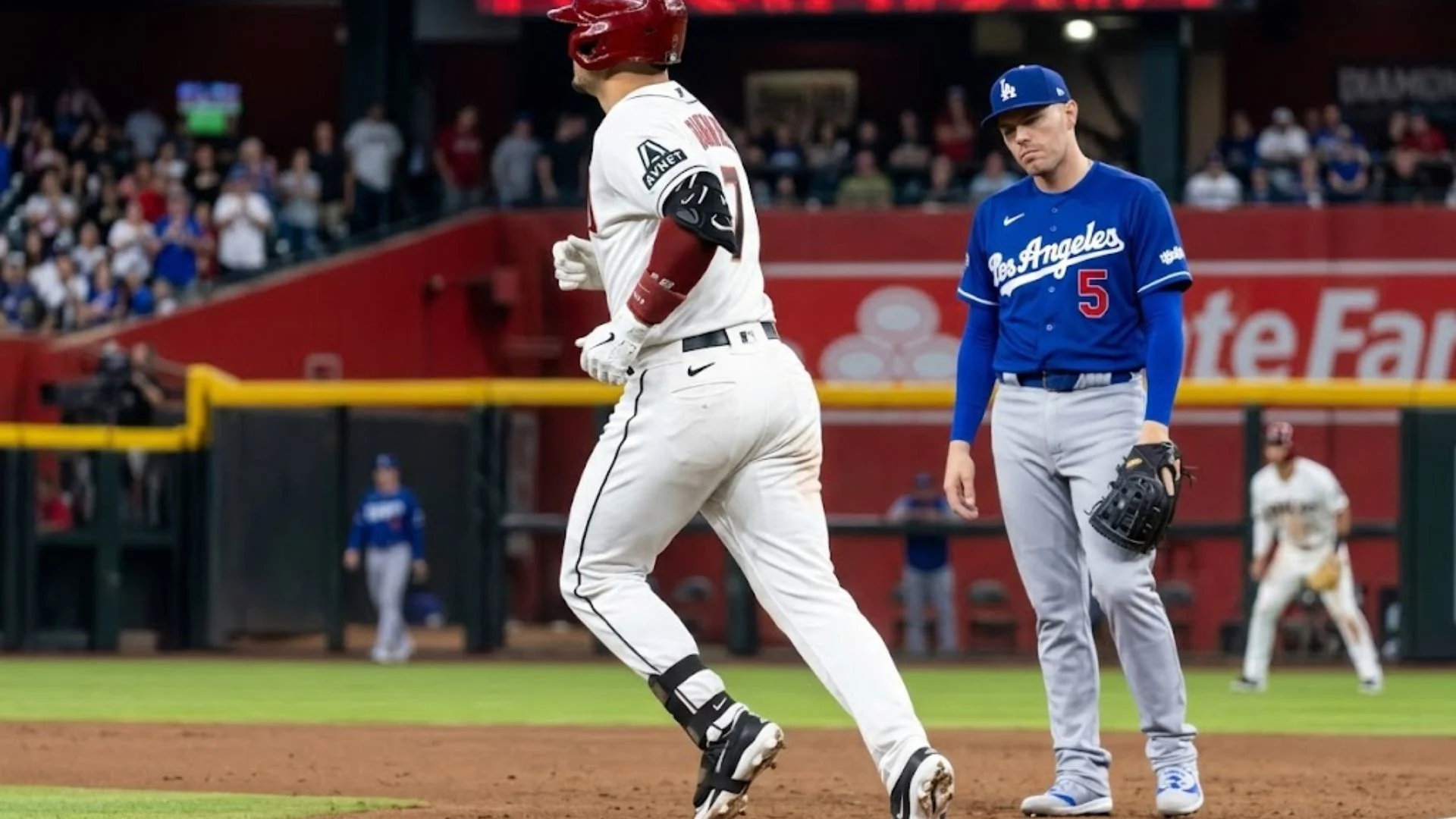 Dodgers vs Diamondbacks match score and stats