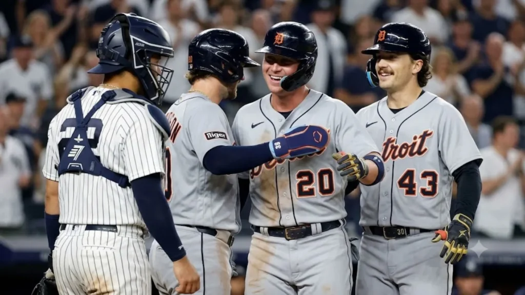 Tigers vs Yankees match score & stats